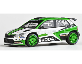 SKODA Fabia III R5 Motorsport Design №0 Rally (2017), green/white
