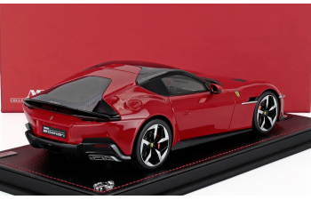 FERRARI 12cilindri Coupe V12 830cv (2024) - Con Vetrina - With Showcase, Rosso Corsa - Red