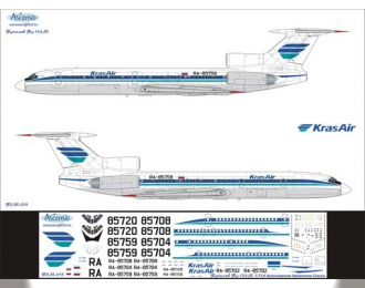 Декаль на самолет тушка-154М (Краснярские Авалинии Крас Айр Classic 2008)