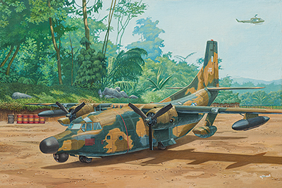 Сборная модель Самолёт Fairchild NС/AC-123K Black Spot