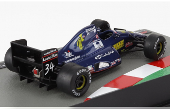 LAMBORGHINI F1 Team Modena 291 №34 Season (1991) Nicola Larini, Blue Met Black