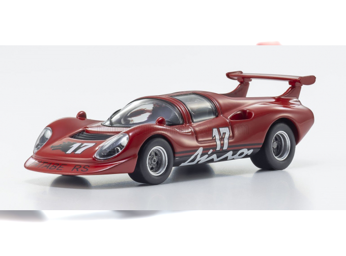 FERRARI Dino 206 №17 Racing (1967) - The Circuit Wolf - Yatabe Rs - By Satoshi Ikezawa - Manga Movie, Red