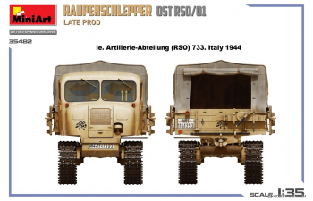 Сборная модель STEYR Rso/01 Гусеничный тягач "Восток" поздний, 1943/44