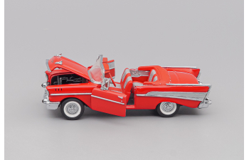 CHEVROLET Bel Air Convertible (1957), red