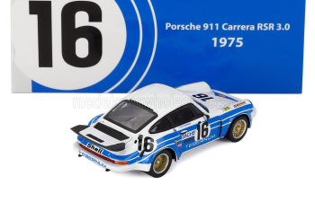 PORSCHE 911 Carrera RSR 3.0L Coupe Team Joest Racing Tebernum Racing №16 24h LeMans Clemens Schickentanz, Hartwig Bertrams (1975), white / light blue