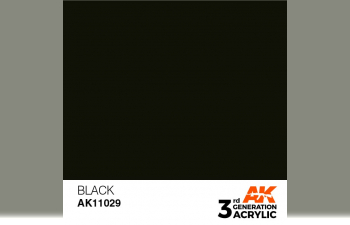 Краска акриловая 3rd Generation Black 17ml