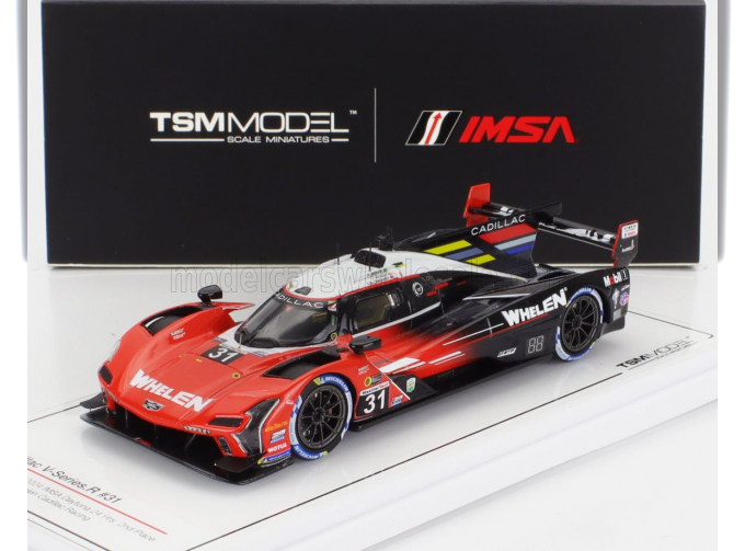 CADILLAC V-series R 5.5l V8 Team Whelen Cadillac Racing №31 2nd Imsa 24h Daytona (2024) Jack Aitken - Tom Blomqvist - Pipo Derani, Red Black