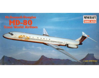 Сборная модель Самолет McDonnell-Douglas MD-80 Trans World Airlines