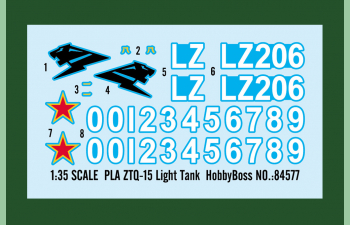 Сборная модель китайский лёгкий танк ZTQ-15