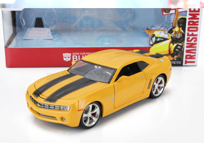CHEVROLET Camaro Coupe (2006) - Bumblebee Transformers V L'ultimo Cavaliere - With Metal Coin, Yellow Black