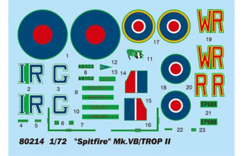 Сборная модель Spitfire Mk Vb/Trop with Aboukir Filter Easy Assembly