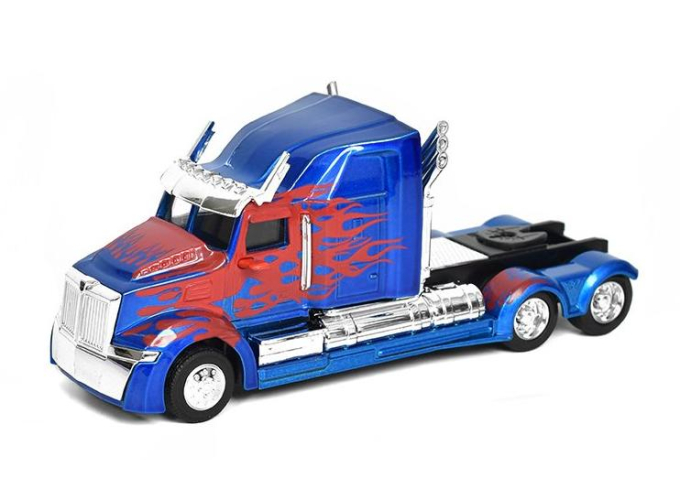 WESTERN STAR 5700XE - Optimus Prime Transformers, Blue Red