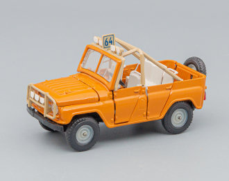 УАЗ 469 (номерная А34), оранжевый / бежевый