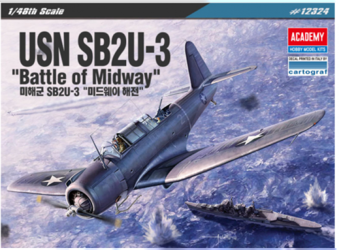 Сборная модель Самолет SB2U-3 Vindicator "Battle of Midway"