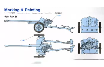 Сборная модель 5cm PaK 38 w/CREW (PREMIUM)