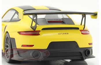 PORSCHE 911 (991 II) GT2 RS Weissach Paket (2018), racing yellow / silver Magnesium rims