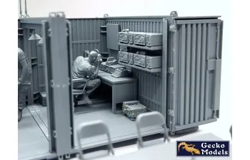 Сборная модель US Military Base Temporary Command Station Vietnam War Era