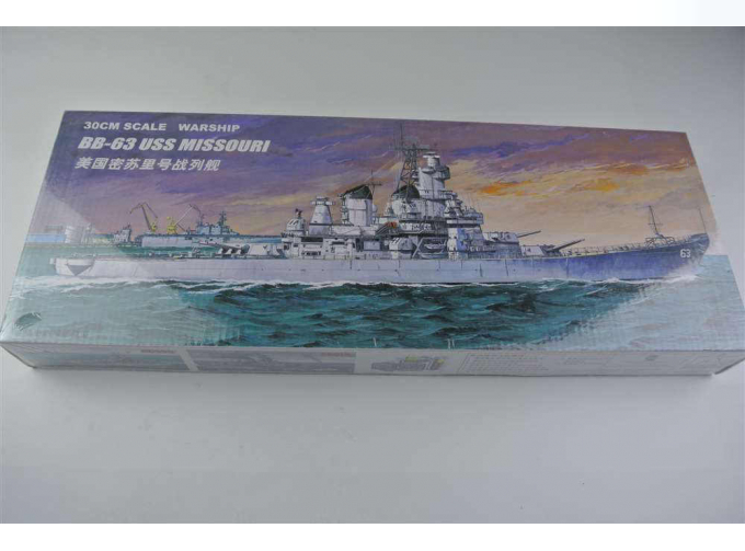 Сборная модель BB-63 USS MISSOURI, 30 см