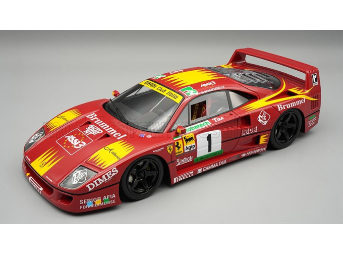 FERRARI F40 LM 2.9L Twin Turbo v8 Team Brummel №1 Supercar GT Season (1994) Mimmo Schiattarella