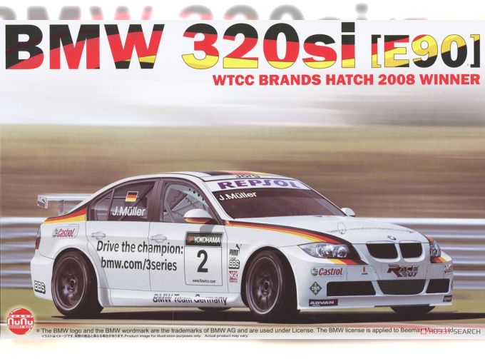 Сборная модель BMW 320si E90 2008 WTCC Brands Hatch Winner