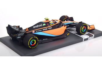 McLAREN F1 Mcl36 Mercedes Team Mclaren N4 Bahrain Gp (2022) Lando Norris, Orange Light Blue