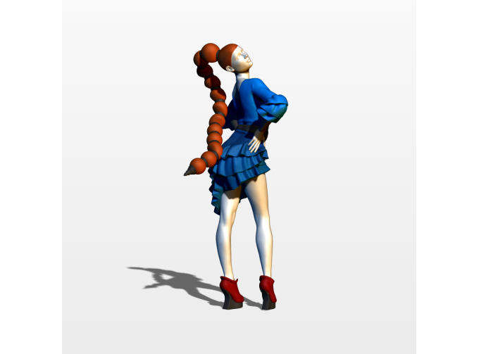 Фигура Латино, окрашенная