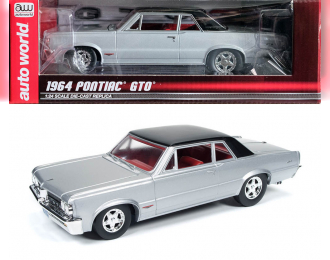 Pontiac GTO 1964 серебристый с черной крышей