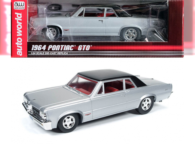 Pontiac GTO 1964 серебристый с черной крышей