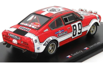 SKODA 200rs №89 (night Version) Winner Rally Sumava (1975) J.sedivy - J.janecek, Red White