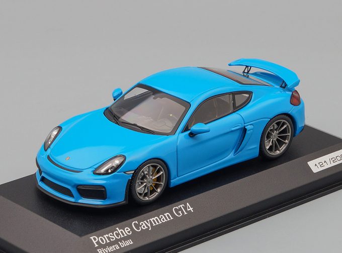 PORSCHE Cayman GT4 Riviera, blue