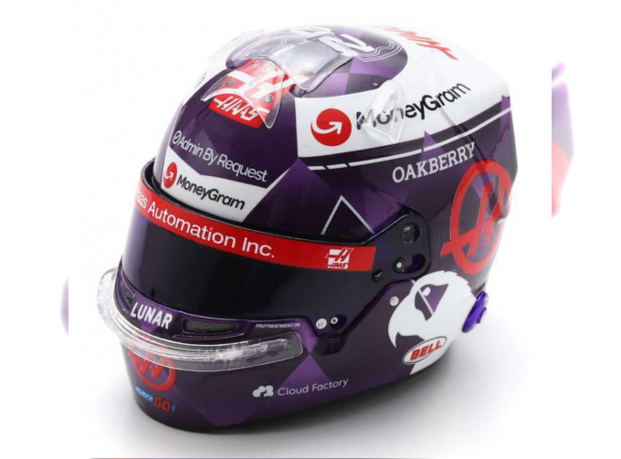 BELL HELMET Casco Helmet F1 Kevin Magnussen Team Haas №20 Monaco Gp (2024), Blue Violet