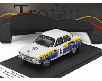 FORD Escort Mki №16 Rally City Granite (1975) Russell Brookes - John Brown, White Blue Yellow