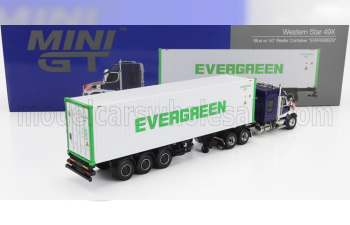 WESTERN STAR 49x Truck Trasporto Container 40' Evergreen (1990), Blue White