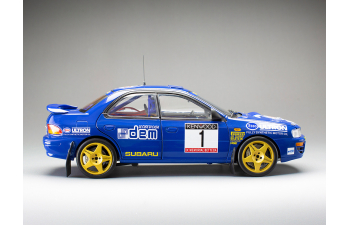 SUBARU Impreza Wrc 555 №1 Winner Rally Memorial Bettega (1993) Colin Mcrae, Blue Yellow Gold