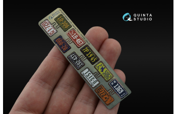 3D Декаль Автомобильные номера США, западные штаты, 1910-1940 (для всех моделей) (на метал. основании)