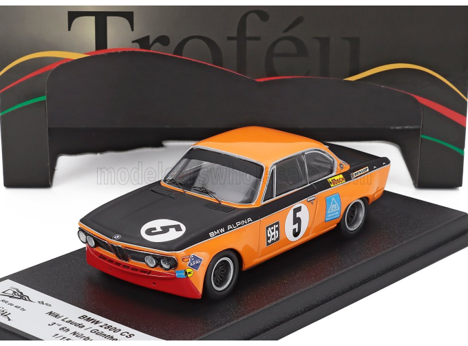BMW 2800 Cs №5 3rd 6h Nurburgring (1971) Niki Lauda - Gunther Huber, Orange Black