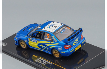 SUBARU Impreza WRC #5 P.Mills P.Solberg Rally Finland (2005), blue