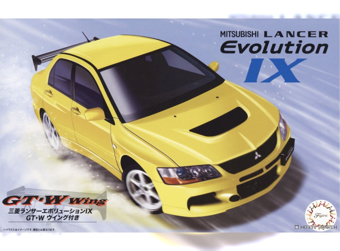 Сборная модель Mitsubishi Lancer Evolution IX GSR (w/GT Wing)