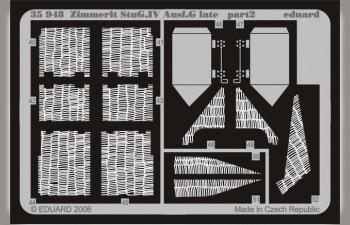 Фототравление для Zimmerit StuG. IV Ausf. G late