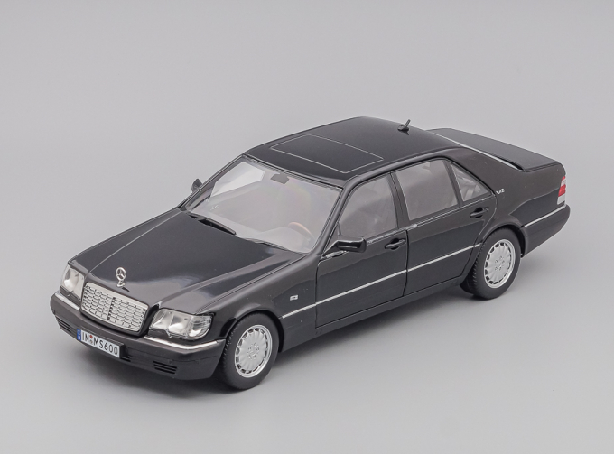 MERCEDES-BENZ S600 (W140) (1997), black