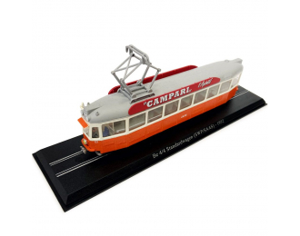 Трамваи. Be 4/4 Tram (Женева, Швейцария, 1950-1952), оранжевый