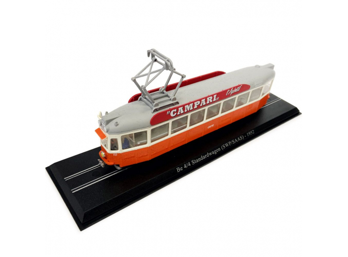 Трамваи. Be 4/4 Tram (Женева, Швейцария, 1950-1952), оранжевый