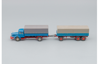 KRUPP Titan Truck / Trailer Canvas, skyblue / red / gray