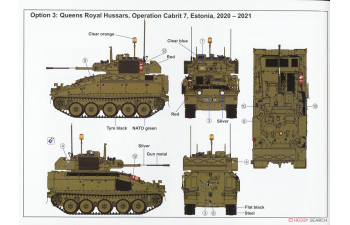 Сборная модель Scimitar Mk2 CVR(T),Operation Cabrit, Estonia