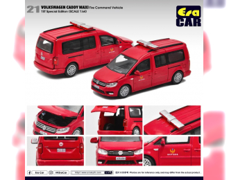 VOLKSWAGEN Caddy Maxi 1st special ed. Fire Command car, red.