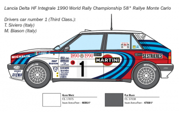 Сборная модель Lancia Delta HF Integrale