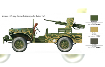 Сборная модель Автомобиль M6 Gun Motor Carriage WC-55