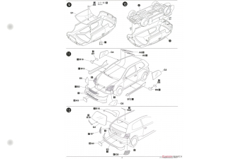 Сборная модель Honda Civic Type-R LA-EP3 '01