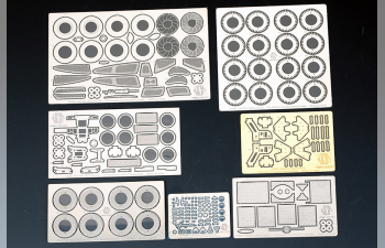 Набор для доработки Pagani Huayra Detail-UP Set для моделей Aoshima （PE+Resin+Metal parts+Metal Logo）