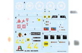 Сборная модель M24 Chaffee Military Tank